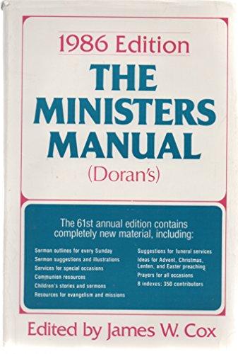 Book The Minister's Manual 1986 Edition free