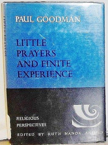 Book Little Prayers And Finite Experience (religious Perspectives) free