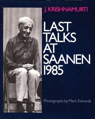 Book Last Talks At Saanen, 1985 free