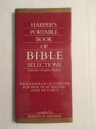 Book Harper&#39;s Portable Book of Bible Selections: With the Complete Psalms free