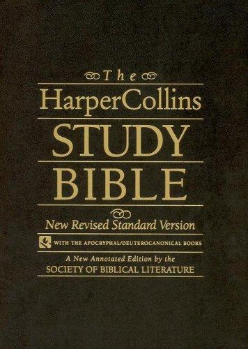 Book The HarperCollins Study Bible black leather: New Revised Standard Version (with the Apocryphal/Deuterocanonical Books) free