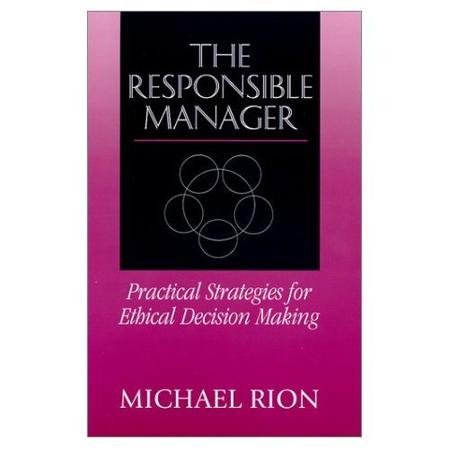 Book The Responsible Manager: Practical Strategies for Ethical Decision Making free