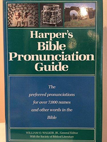 Book Harper's Bible pronunciation guide free