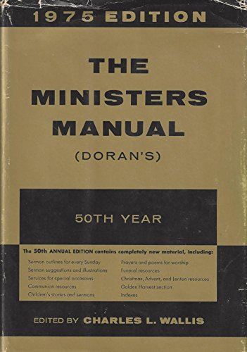 Book The Minister's Manual 1975 free