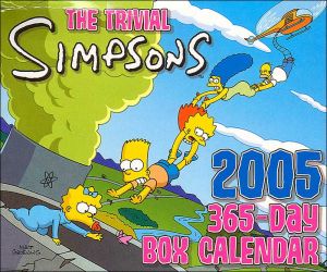 Book The Trivial Simpsons 2005 365-Day Box Calendar free