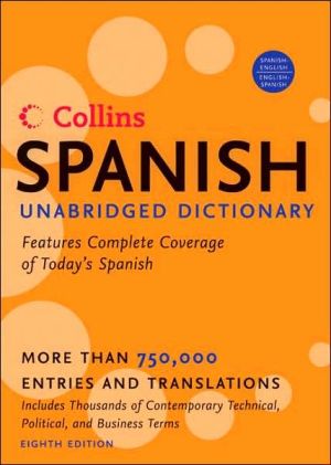 Book HarperCollins Spanish Unabridged Dictionary, 8th Edition (Harpercollins Unabridged Dictionaries) free