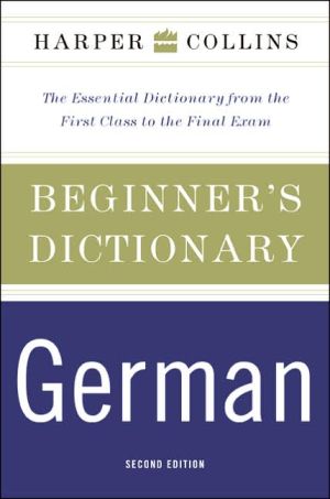 Book HarperCollins Beginner's German Dictionary, 2nd Edition free