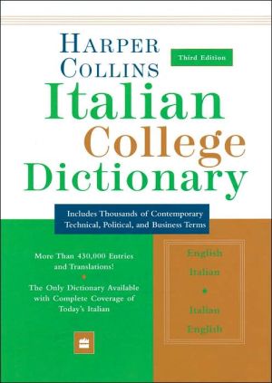 Book HarperCollins Italian College Dictionary, 3rd Edition free