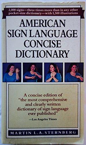 Book American Sign Language Concise Dictionary free