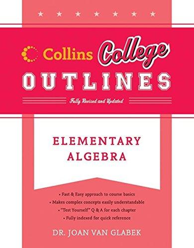 Book Elementary Algebra (Collins College Outlines) free
