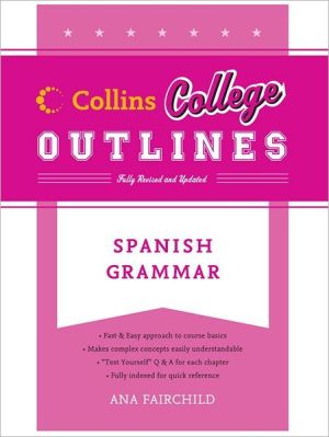 Book Spanish Grammar (Collins College Outlines) free