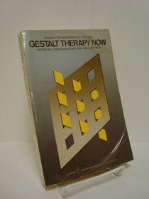 Book Gestalt Therapy Now: Theory, Techniques, Applications free