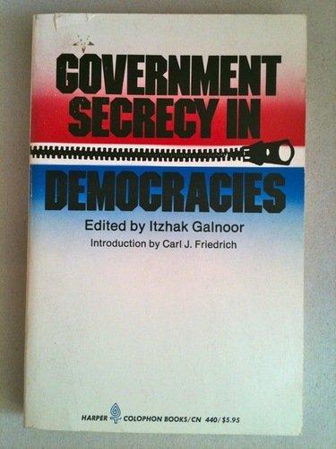 Book Government Secrecy in Democracies free