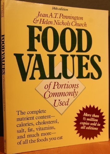 Book Food Values of Portions Commonly Used free