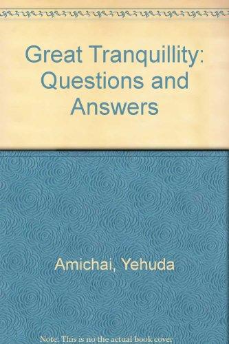 Book Great Tranquillity: Questions And Answers (english And Hebrew Edition) free
