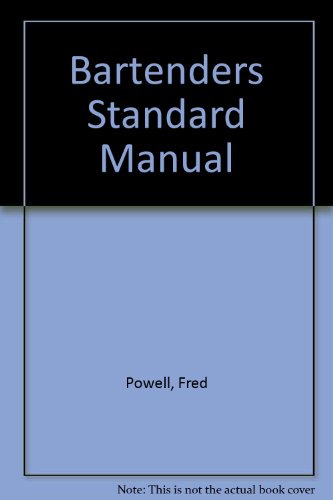 Book Bartenders Standard Manual free