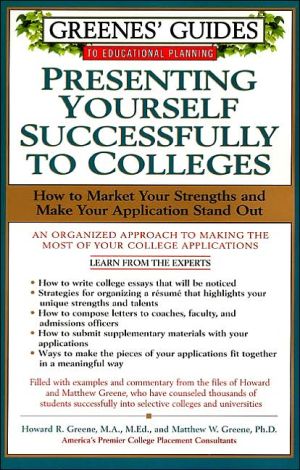 Book Greenes' Guide to Educational Planning: Presenting Yourself Successfully To Colleges free