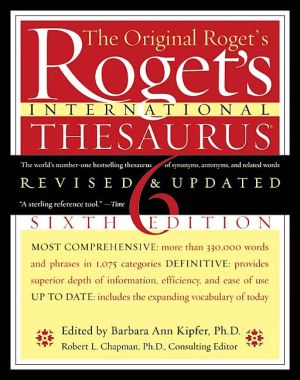 Book Roget's International Thesaurus, 6th Edition free