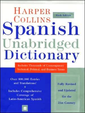 Book HarperCollins Spanish Unabridged Dictionary free