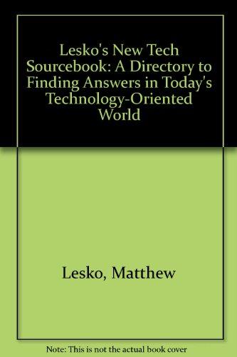 Book Lesko's New Tech Sourcebook free