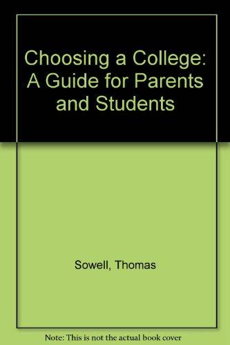 Book Choosing a College: A Guide for Parents and Students free