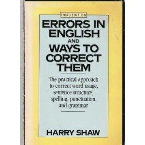 Book Errors in English and ways to correct them free