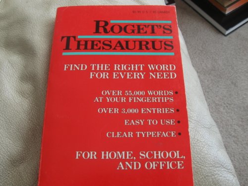 Book Rogets Thesaurus: A Treasury of Synonyms and Antonyms free