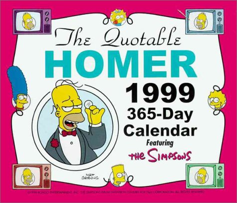 Book The Quotable Homer 1999 365-day Calendar free Book The Quotable Homer 1999 365-day Calendar free
