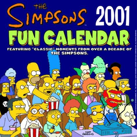 Book Cal 01 Simpsons 2001 Fun Calendar free