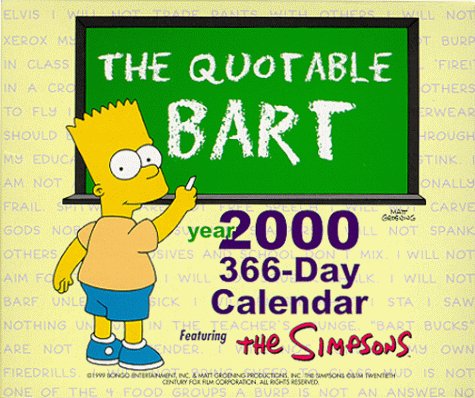 Book Quotable Bart Year 366 Day Calendar: 2000 free