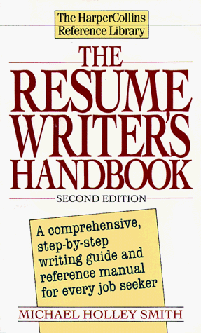 Book The Resume Writer's Handbook (Harper Collins Reference Library) free