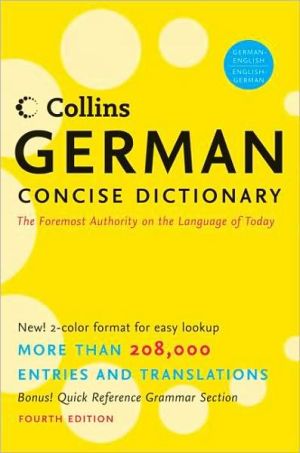 Book Collins German Concise Dictionary, 4e (HarperCollins Concise Dictionaries) (English and German Edition) free
