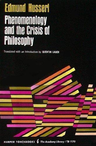 Book Phenomenology and the Crisis of Philosophy free