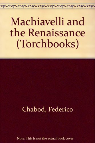 Book Machiavelli and the Renaissance (Torchbooks) free
