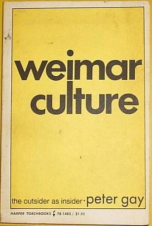 Book Weimar Culture:The Outsider As Insider free