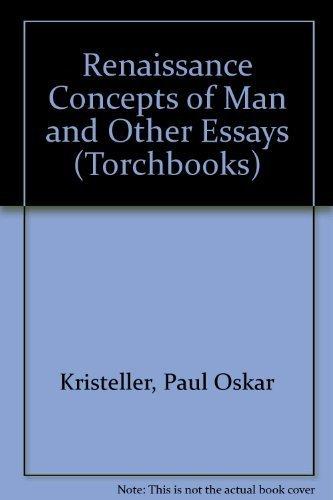 Book Renaissance Concepts Of Man And Other Essays (torchbooks) free