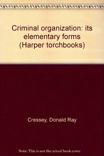 Book Criminal organization: its elementary forms free