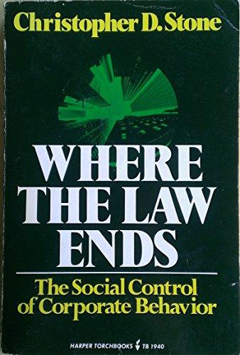 Book Where the Law Ends (Harper Torchbooks) free