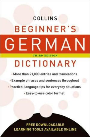 Book Collins Beginner's German Dictionary, 3rd Edition free