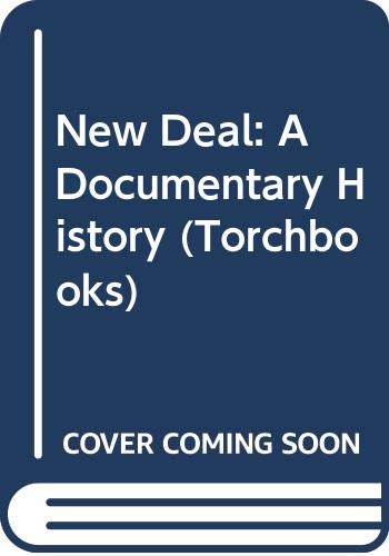 Book The New Deal: A Documentary History free