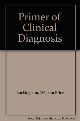 Book A Primer Of Clinical Diagnosis free