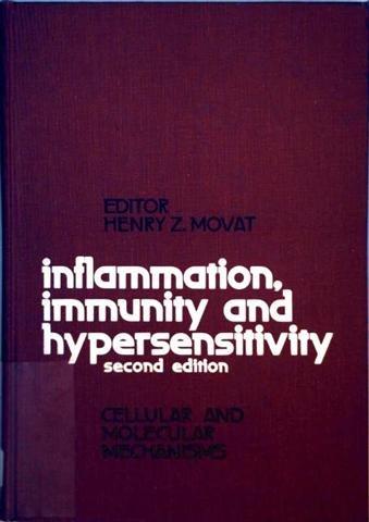 Book Inflammation, immunity, and hypersensitivity: Cellular and molecular mechanisms free