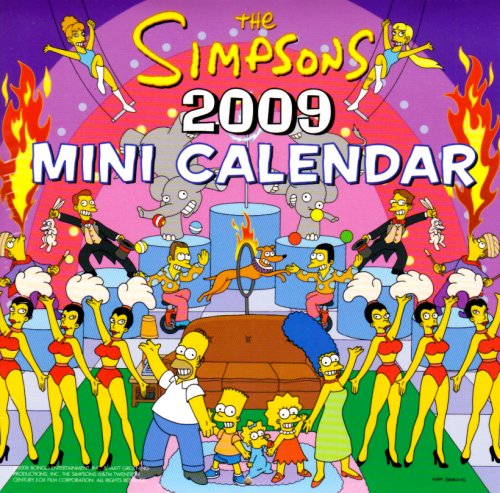 Book The Simpsons 2009 Mini Calendar free