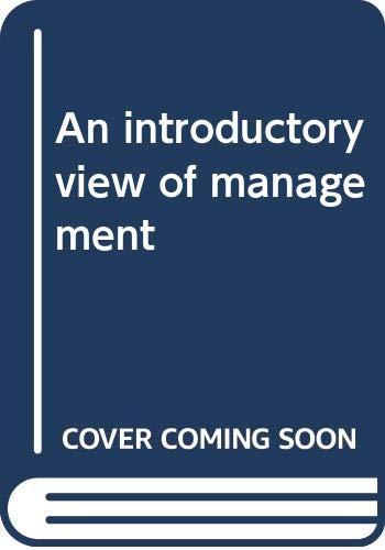 Book An introductory view of management free