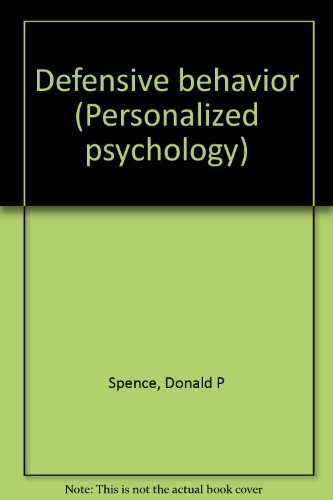 Book Defensive Behavior (personalized Psychology) free