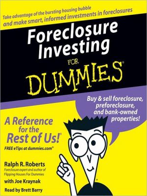 Book Foreclosure Investing For Dummies (audio Cd) free