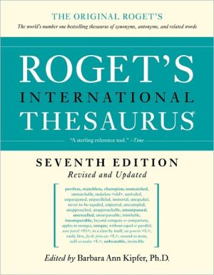 Book Roget's International Thesaurus, 7th Edition free