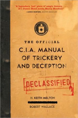 Book The Official CIA Manual of Trickery and Deception free