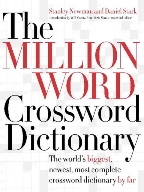 Book The Million Word Crossword Dictionary free