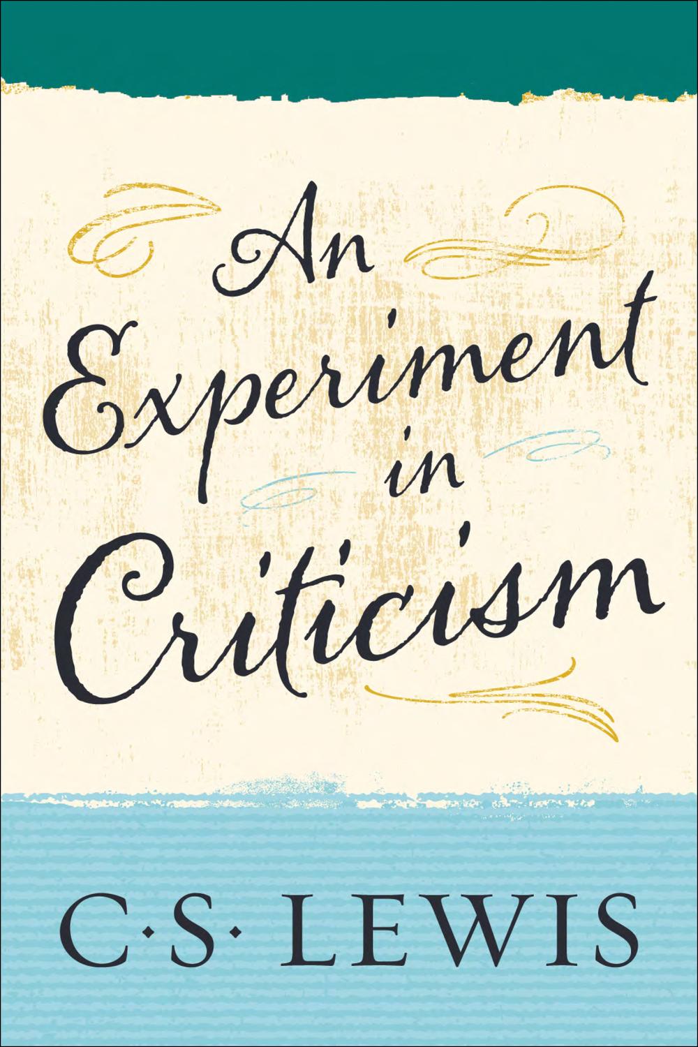 Book An Experiment in Criticism free
